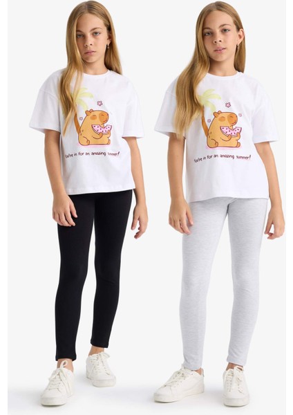 Kız Çocuk 2'li Tayt E6405A825AU