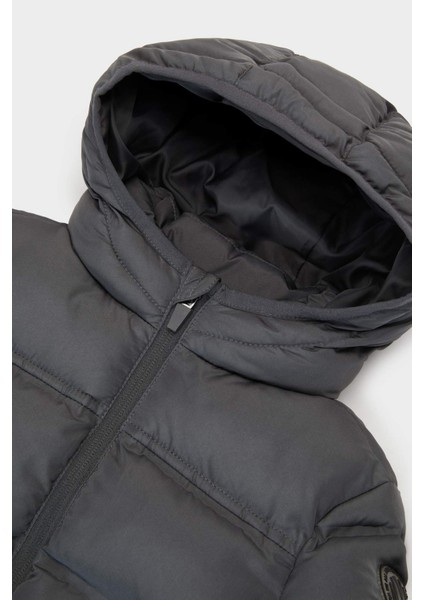 Erkek Bebek Kapüşonlu Fermuarlı Mont C6963A525AU