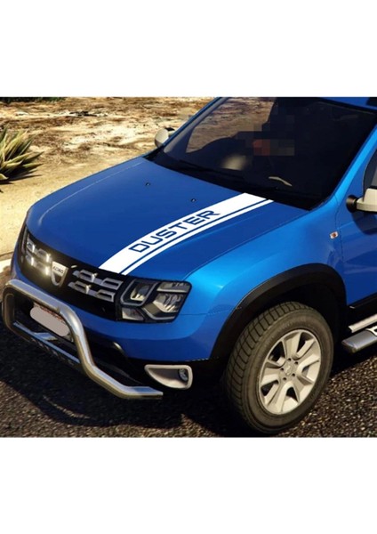 Renault Dacia Duster Ön Kaput Şerit Sticker Etiket Modeli