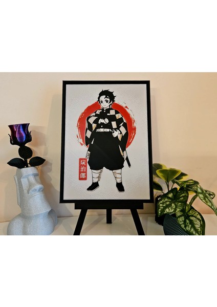 Tanjiro Kamado - Demon Slayer Kabartmalı Tablo fiyatları