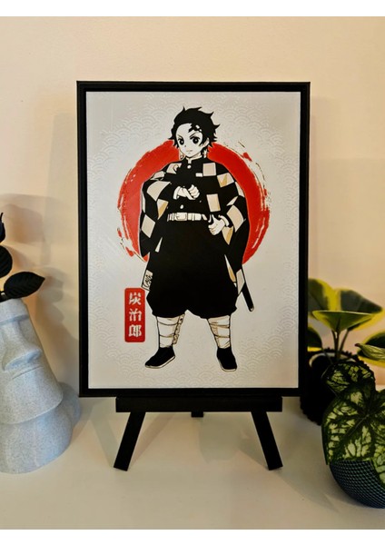 Tanjiro Kamado - Demon Slayer Kabartmalı Tablo modelleri