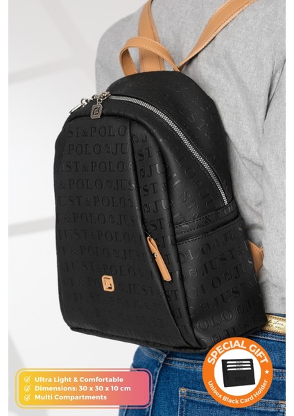 Orijinal Just Polo Collection Lüks Konfor Modeli Ayarlanabilir Askılı Çok Gözlü Şık Sırt Çantası