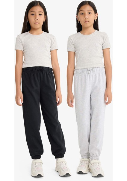 Kız Çocuk Beli Lastikli 2'li Eşofman Altı E6400A825AU