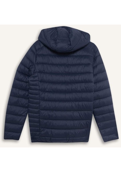 Su İtici Slim Fit Dar Kesim İç Cep Detaylı Kapüşonlu Fermuarlı Cepli Şişme Mont N4661AZ25AU