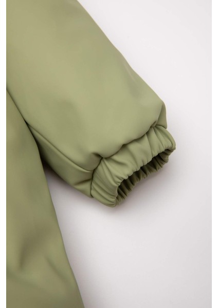 Erkek Bebek Su Geçirmez Kapüşonlu Fermuarlı Astronot Tulum C7762A525AU