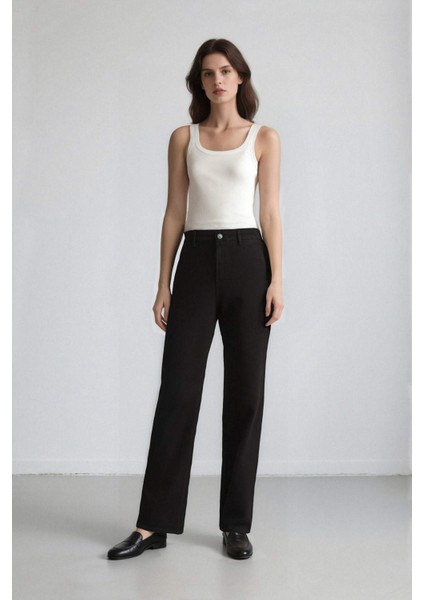 Coool Straight Fit Gabardin Pantolon Yüksek Bel E4346AX25SP