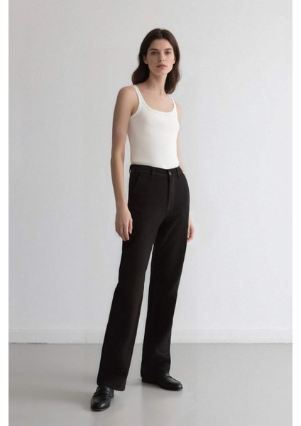 Coool Straight Fit Gabardin Pantolon Yüksek Bel E4346AX25SP