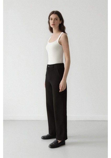 Coool Straight Fit Gabardin Pantolon Yüksek Bel E4346AX25SP