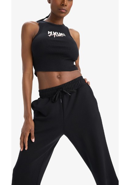 Fit NBA Miami Heat Crop Top Bisiklet Yaka Fitilli Kaşkorse Sporcu Atlet D8800AX25SP