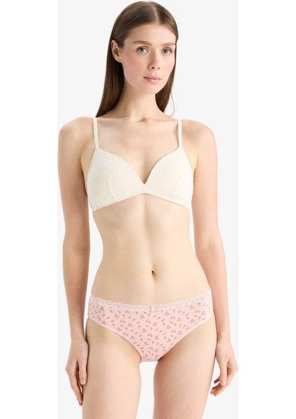 Dantel Detaylı 3'lü Brief Külot-Fall in Love E7663AX25SP