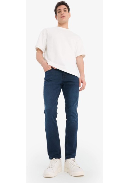 Pedro Slim Fit Dar Kalıp Normal Bel Dar Paça Jean Pantolon E8200AX25SP