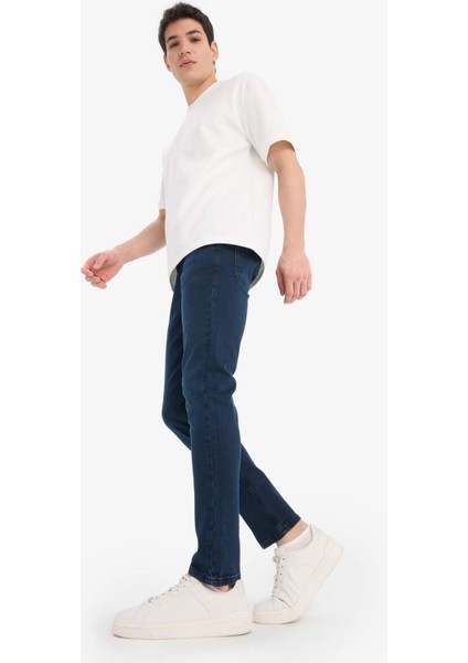 Pedro Slim Fit Dar Kalıp Normal Bel Dar Paça Jean Pantolon E8200AX25SP