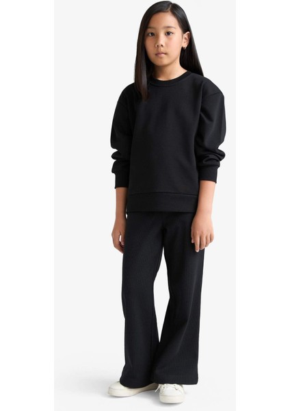 Kız Çocuk Wide Leg Waffle Geniş Paça Pantolon E8293A825AU