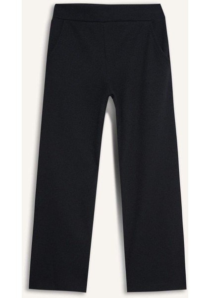 Kız Çocuk Wide Leg Waffle Geniş Paça Pantolon E8293A825AU