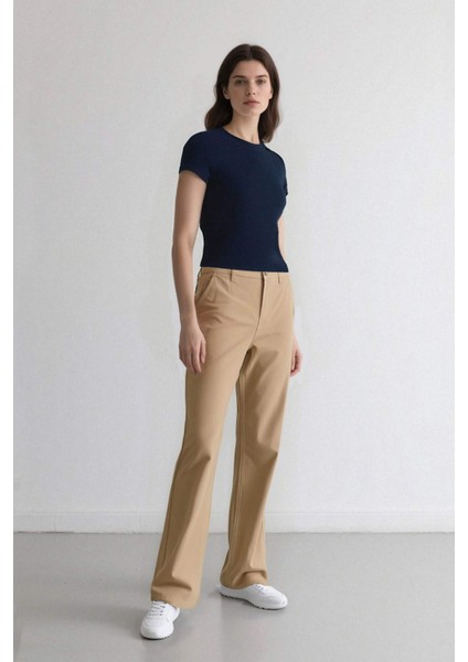 Coool Straight Fit Gabardin Pantolon Yüksek Bel E4346AX25SP