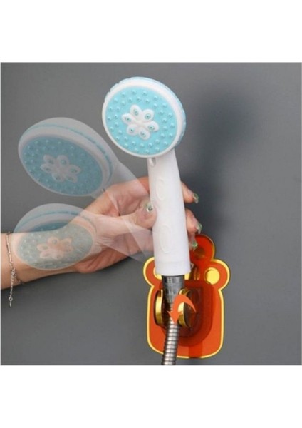 Renkli Hayvan Figürlü Hareketli Duş Başlığı Tutucu, Pratik ve Şık Tasarım