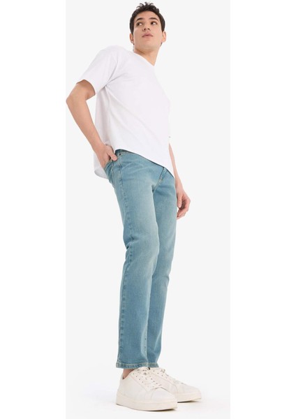 Pedro Slim Fit Dar Kalıp Normal Bel Dar Paça Jean Pantolon E8201AX25SP