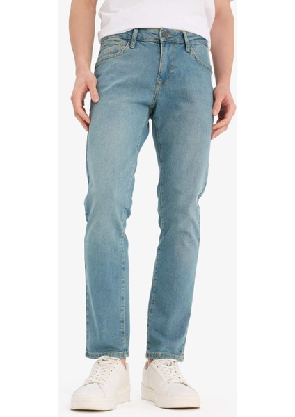 Pedro Slim Fit Dar Kalıp Normal Bel Dar Paça Jean Pantolon E8201AX25SP