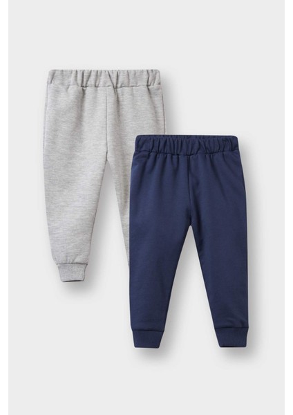 Erkek Bebek 2'li Beli Lastikli Jogger Eşofman Altı E8419A525AU