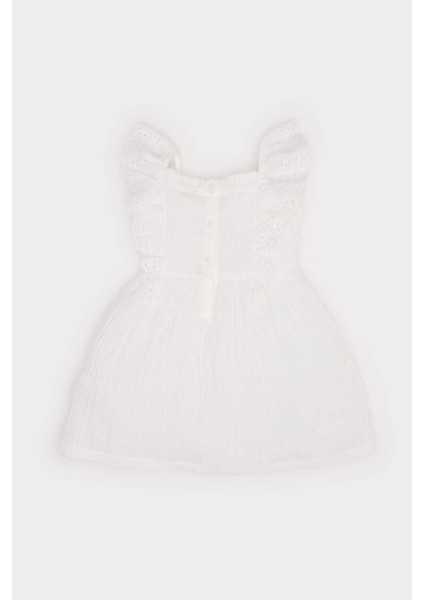 Kız Bebek Kolsuz Poplin Yazlık Elbise E8395A525SM