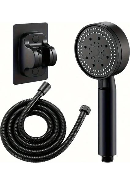 Yüksek Basınçlı 5 Fonksiyonlu Ayarlanabilir Siyah Duş Başlığı modelleri