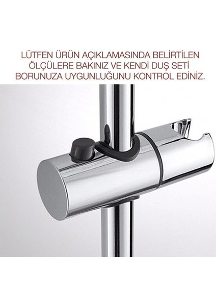 Krom Kaplama Yağmurlama Duş Seti Başlık Sabitleyici Mafsal Yedek Parça