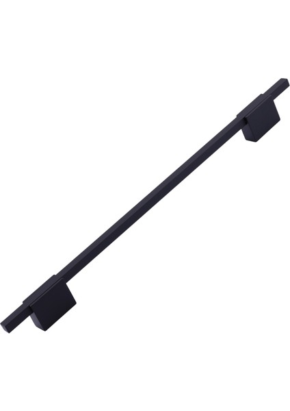 Boyut Siyah Metal 256 mm Uzun Dolap Kulpları Mutfak Çekmece Kulbu Kapak Kulbu Mobilya Kolu Aksesuarı