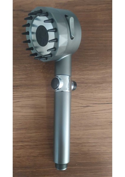 Çok Fonksiyonlu Masajlı Ayarlanabilir Krom Duş Başlığı ve El Duşu