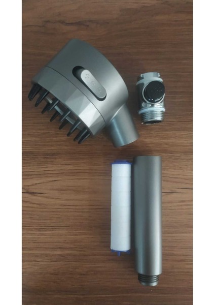 Çok Fonksiyonlu Masajlı Ayarlanabilir Krom Duş Başlığı ve El Duşu fırsatları