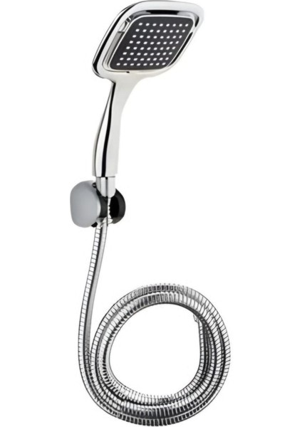 Kare Duş Başlığı ve Hortumlu Set, Güçlü ve Şık Tasarım, Pratik Kullanım