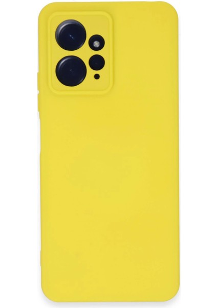 Zengezur Newface Xiaomi Redmi Note 12 4g Kılıf Nano Içi Kadife Silikon - Sarı