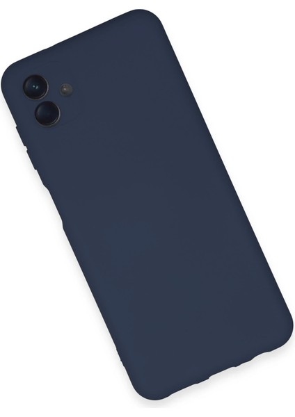 Zengezur Newface Samsung Galaxy A04E Kılıf Nano Içi Kadife Silikon - Lacivert modelleri