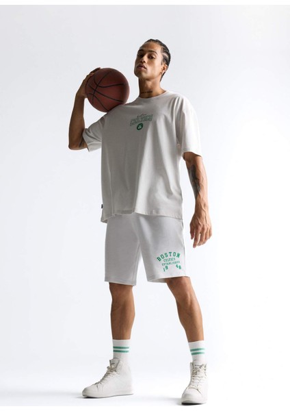Fit NBA Boston Celtics Standart Fit Kısa Paça Şort E4861AX25AU