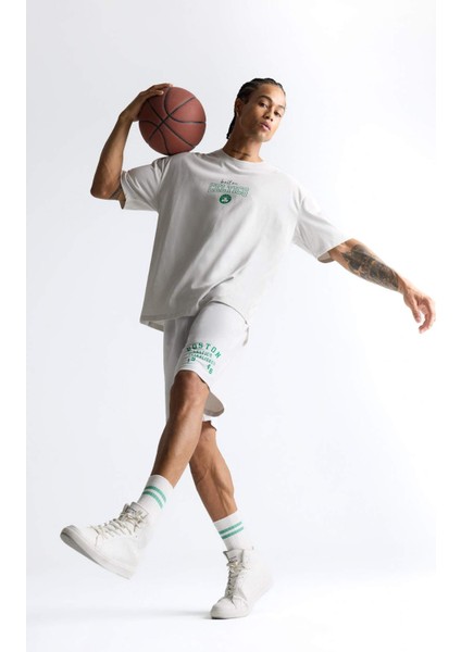 Fit NBA Boston Celtics Standart Fit Kısa Paça Şort E4861AX25AU