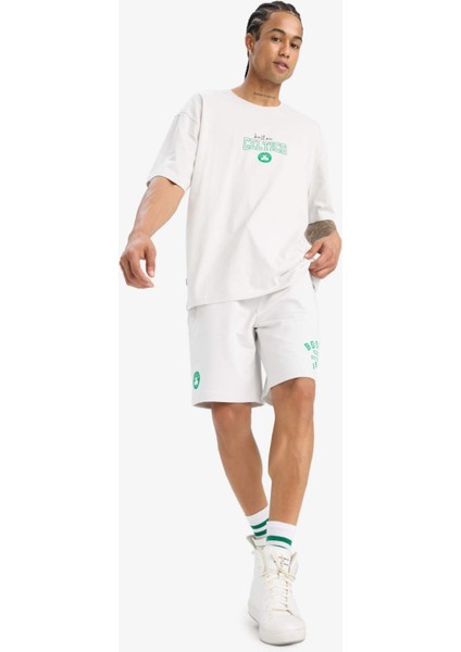 Fit NBA Boston Celtics Standart Fit Kısa Paça Şort E4861AX25AU