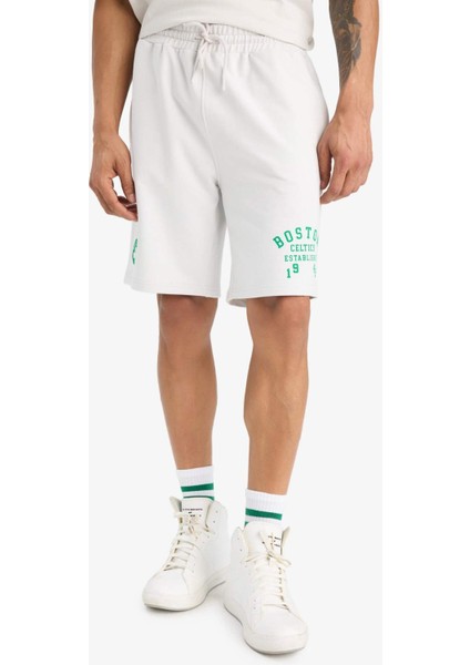 Fit NBA Boston Celtics Standart Fit Kısa Paça Şort E4861AX25AU