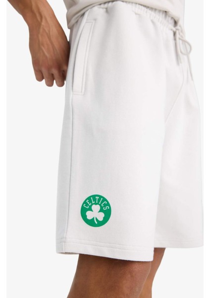 Fit NBA Boston Celtics Standart Fit Kısa Paça Şort E4861AX25AU