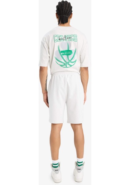 Fit NBA Boston Celtics Standart Fit Kısa Paça Şort E4861AX25AU