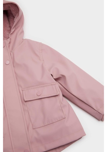 Kız Bebek Kapüşonlu Çıtçıtlı Cepli Mont C3500A525AU