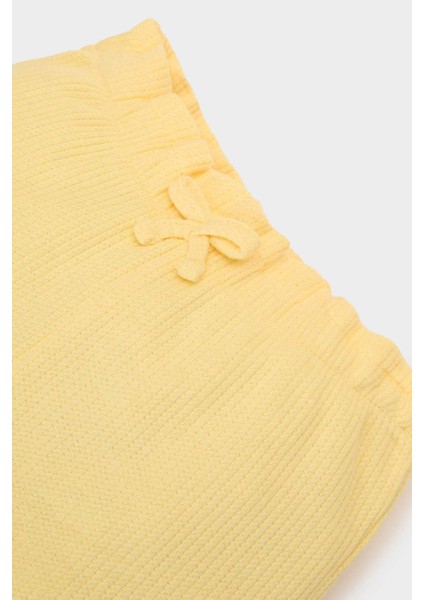 Kız Bebek Beli Lastikli Waffle Şort A8043A525SM