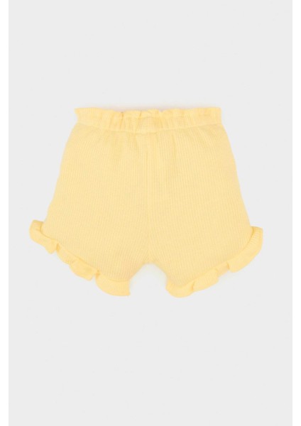 Kız Bebek Beli Lastikli Waffle Şort A8043A525SM