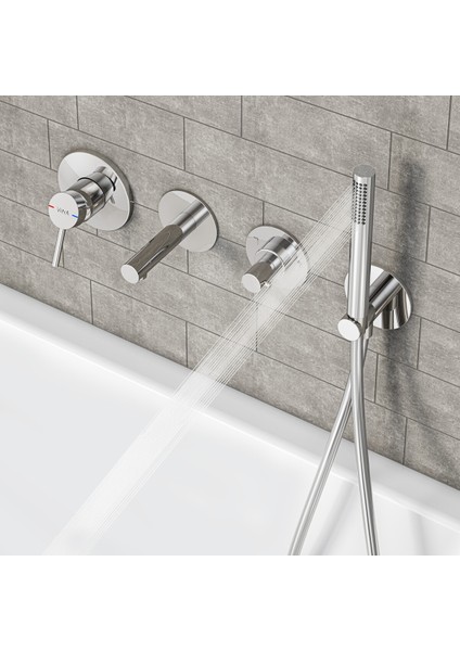 Krom Ankastre El Duşu Çıkışı, Şık ve Dayanaklı Tasarım fiyatları