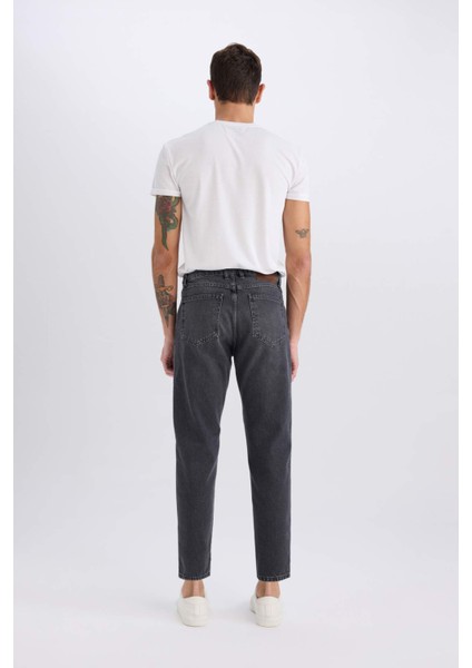 90's Slim Fit Dar Kalıp Yüksek Bel Dar Paça Jean Pantolon E8499AX24WN