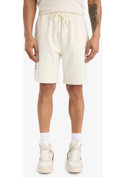 Fit NBA Milwaukee Bucks Standart Fit Kısa Paça Şort