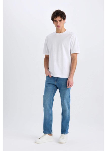 Sergio Regular Fit Normal Kalıp Normal Bel Boru Paça Jean Pantolon E8505AX24WN