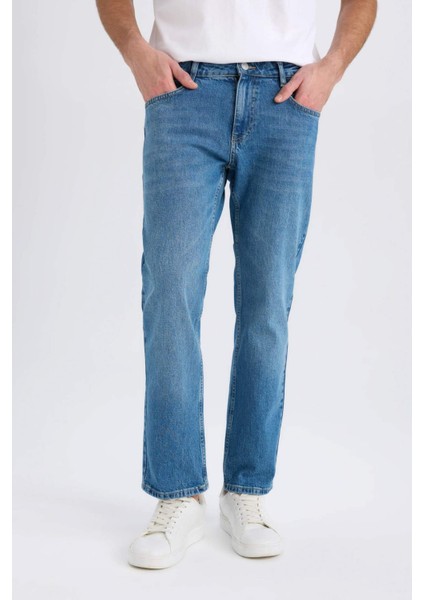 Sergio Regular Fit Normal Kalıp Normal Bel Boru Paça Jean Pantolon E8505AX24WN