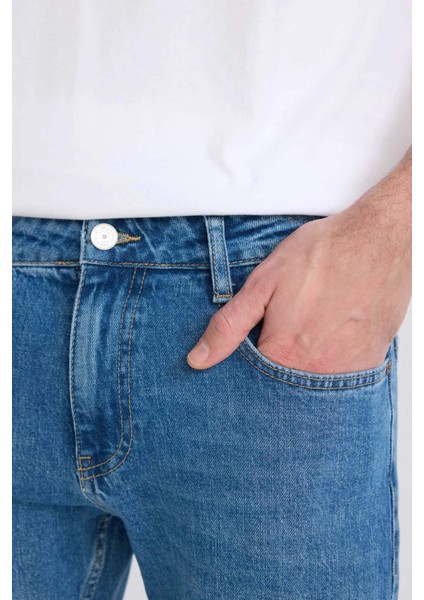 Sergio Regular Fit Normal Kalıp Normal Bel Boru Paça Jean Pantolon E8505AX24WN