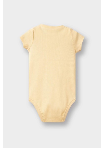 Erkek Bebek 2'li Takım Baskılı Fitilli Kaşkorse Kısa Kollu Çıtçıtlı Body Şort E8228A525SM