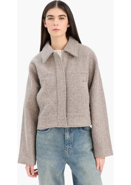 Regular Fit Polo Yaka Kaşe Mont E8630AX25AU