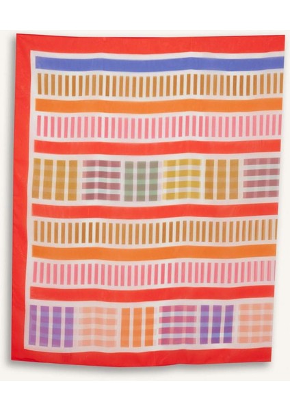 Desenli Şifon Pareo-Fall in Love D0966AX25HS